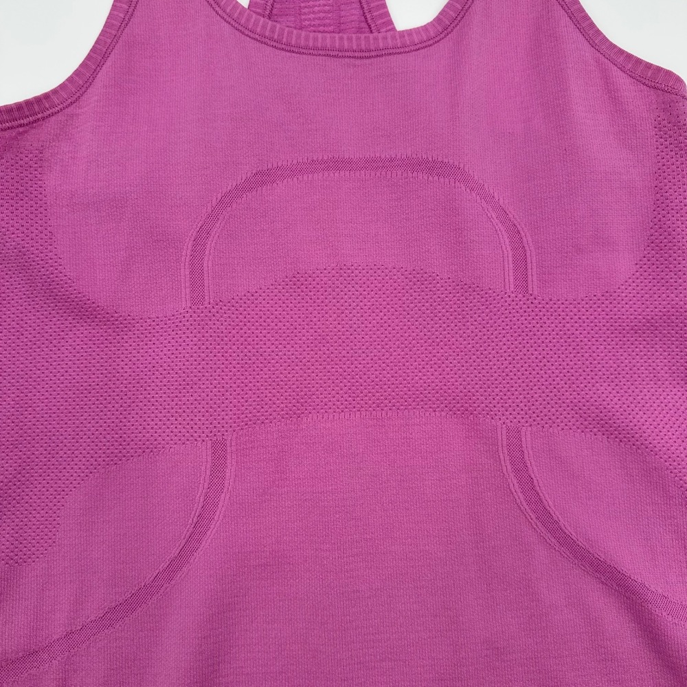 Lululemon Run Swiftly Tech Racerback Tank Top Pink Purple Athletic Yoga Size 6 - Picture 5 of 13